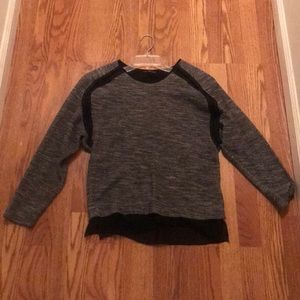 Zara W&B collection gray and black sweater